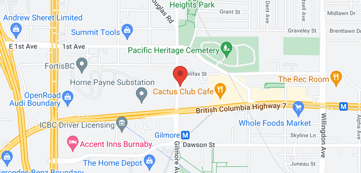 map of 3908 1888 GILMORE AVENUE